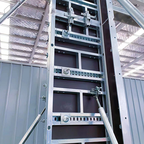 Steel frame column formwork