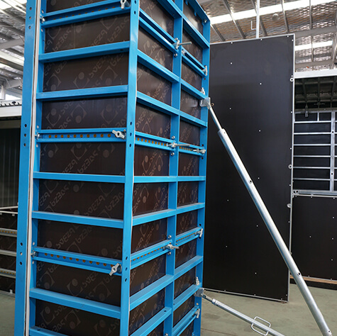 Light weight steel frame column formwork