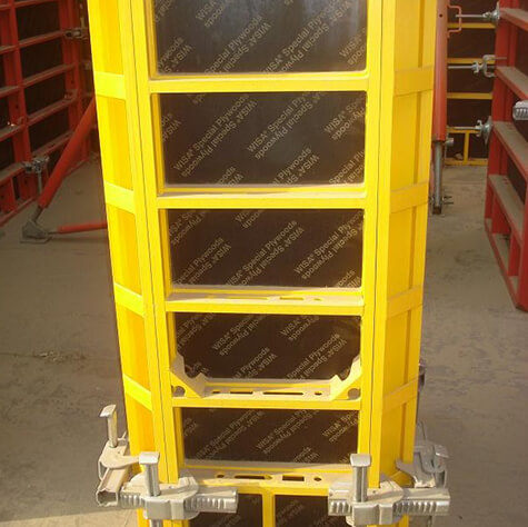 Aluminium frame column formwork