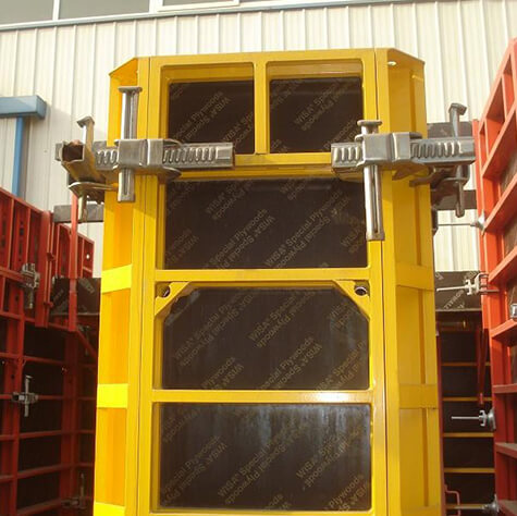 Aluminium frame column formwork