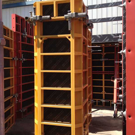 Aluminium frame column formwork