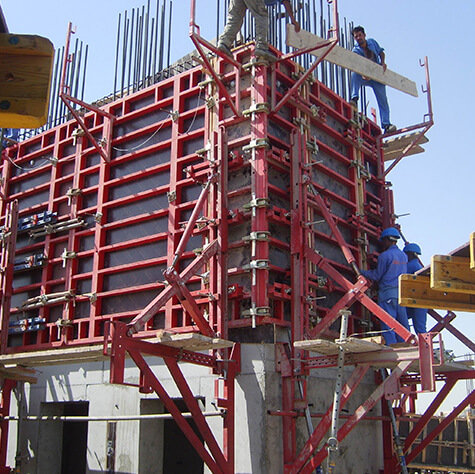 Climbing formwork