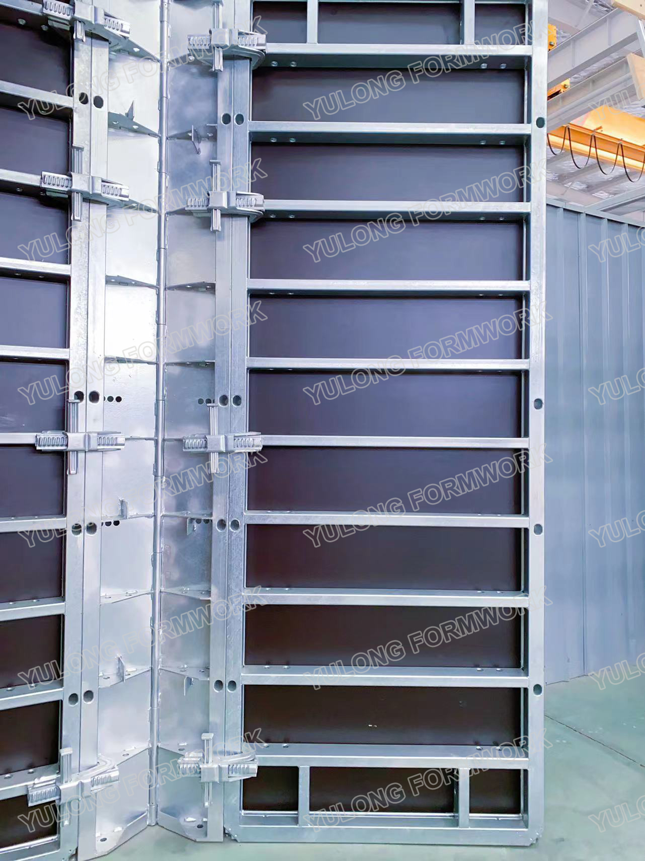 Steel frame wall formwork