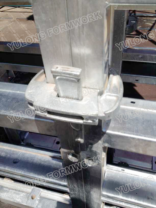 Steel frame wall formwork