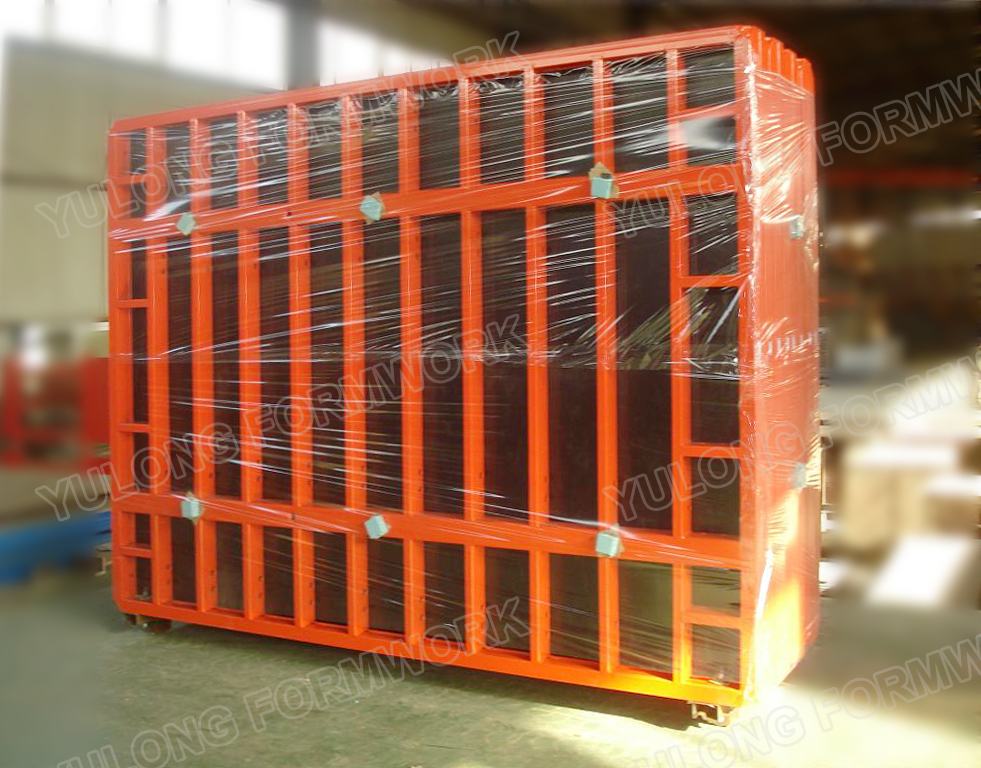 Steel frame wall formwork