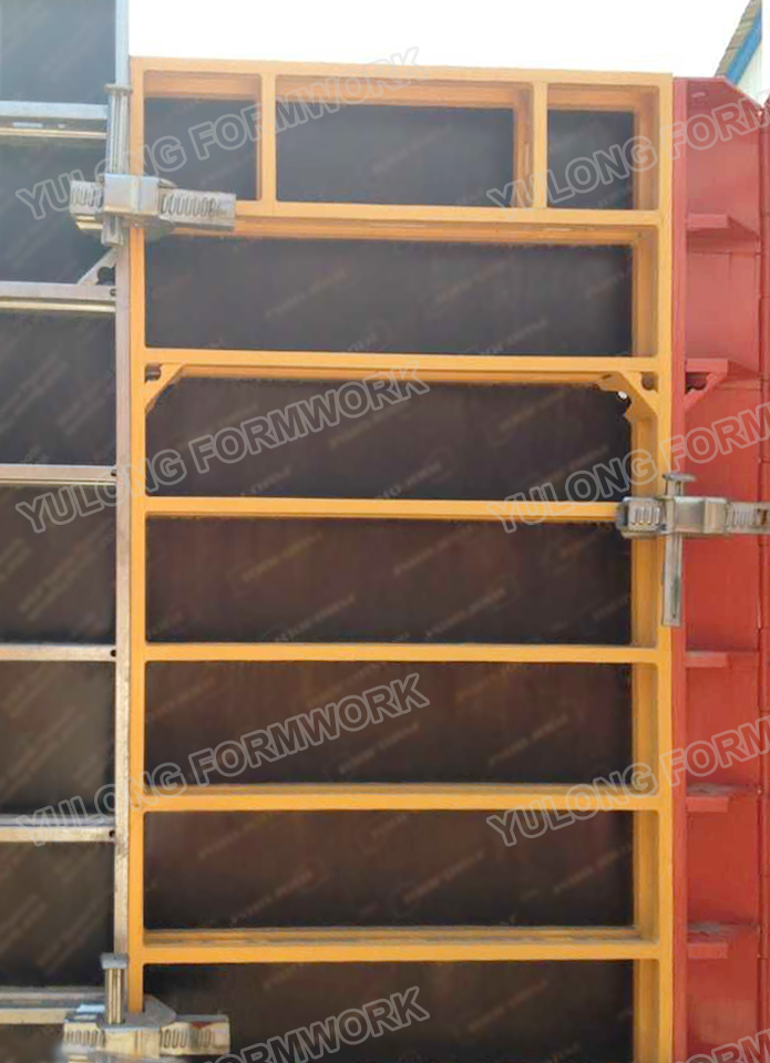 Aluminium frame wall formwork